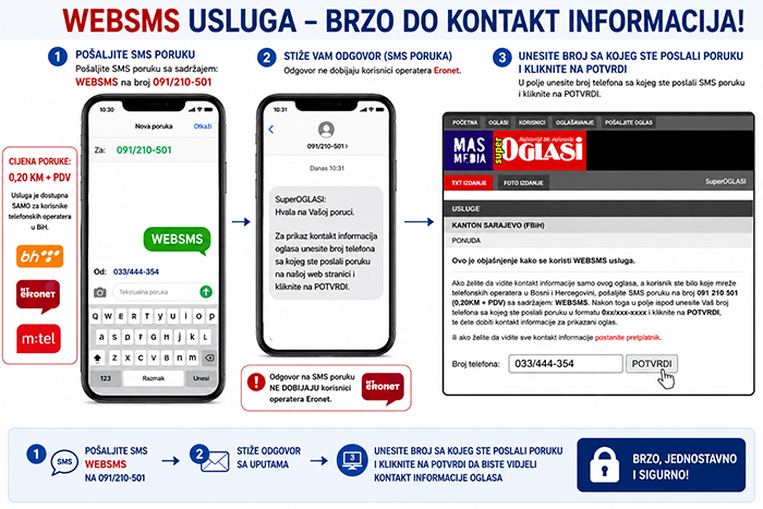 Uputstvo za korištenje WEBSMS usluge