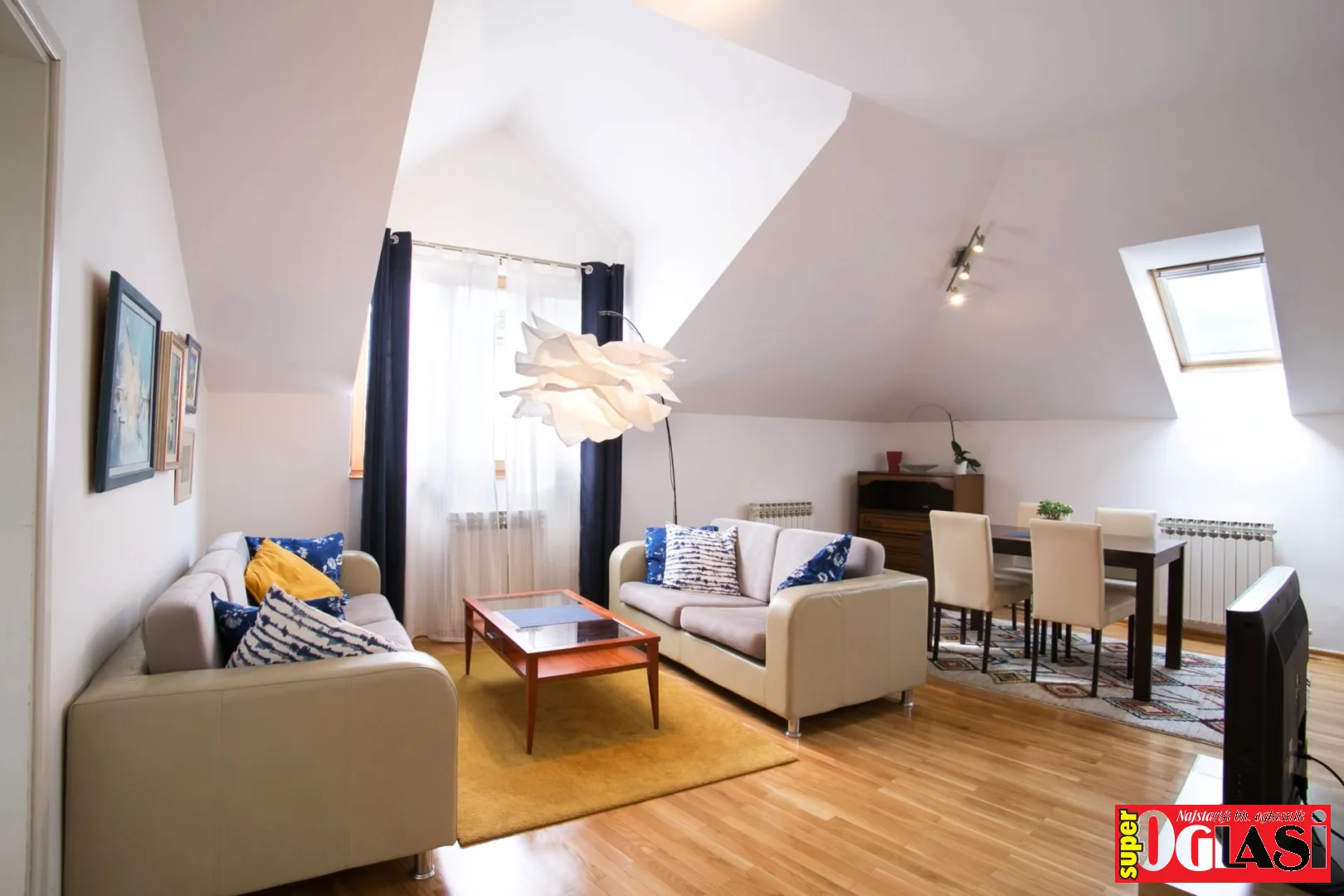 Trosoban namješten stan Stari Grad, 73 m2