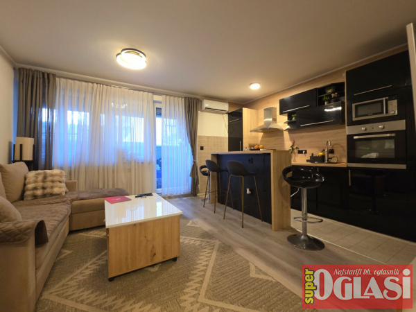 Stup, Munira Gavrankapetanovića, 44m2 + balkon 10m2, dvosoban, prizemlje, novogradnja, namješten, etažno plinsko grijanje, 215.000KM.