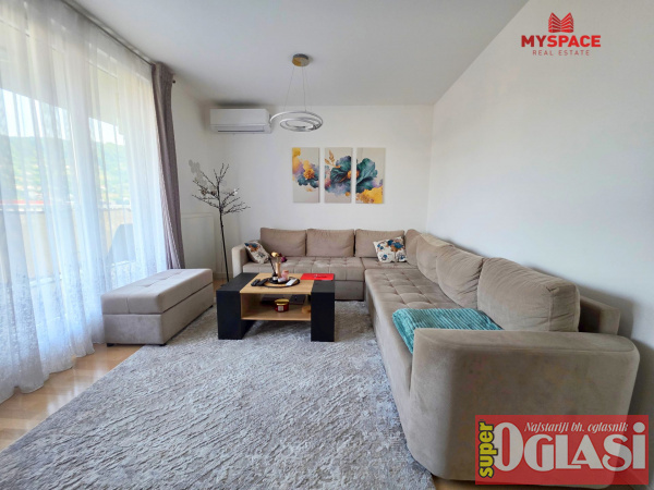 Vogošća, Rosulje, 75m2, visoko prizemlje, novogradnja, namješten, garaža, blinda, balkon, etažno plinsko grijanje, klima, 345.000KM.
