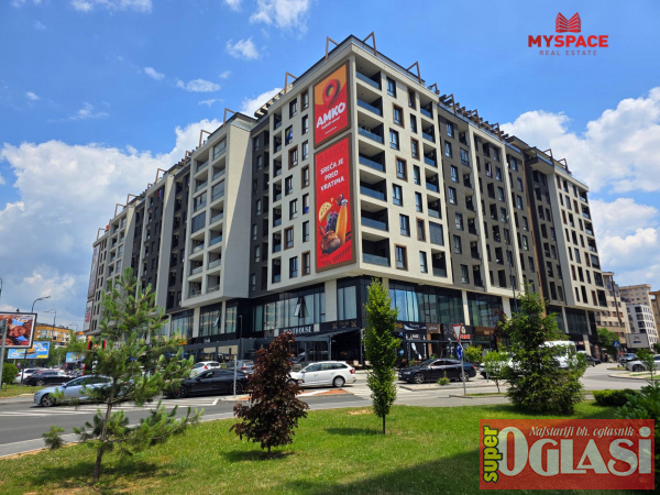 Bulevar, Džemala Bijedića, 43m2, dvosoban, VI sprat, novogradnja, namješten, centralno gradsko grijanje, klima, blinda, 289.000KM.